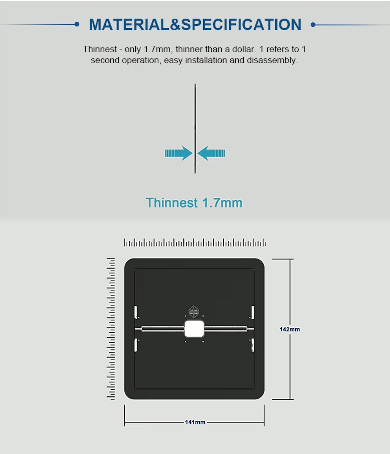 Ultra Thin Foldable Metal Laptop Stand