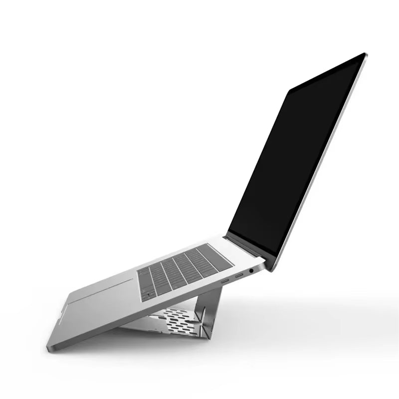 Alloy Metal Laptop Stand Foldable Notebook Tablet Holder Portable Folding Cooling Riser Support Ultra Thin Hide Laptop Bracket
